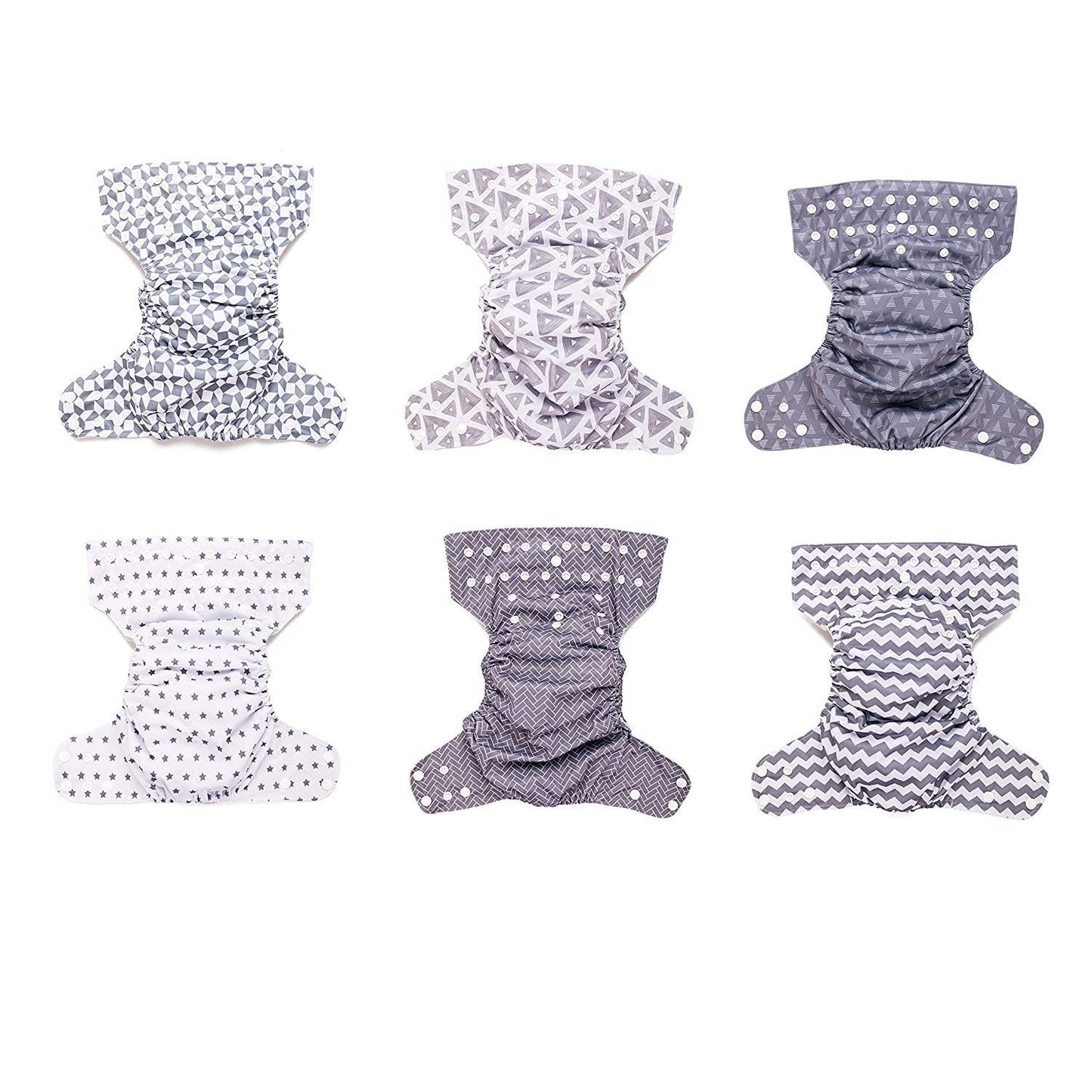 The Simple 6 Value Pack With Wetbag (Geometrics) Cloth Diapers Simple Being