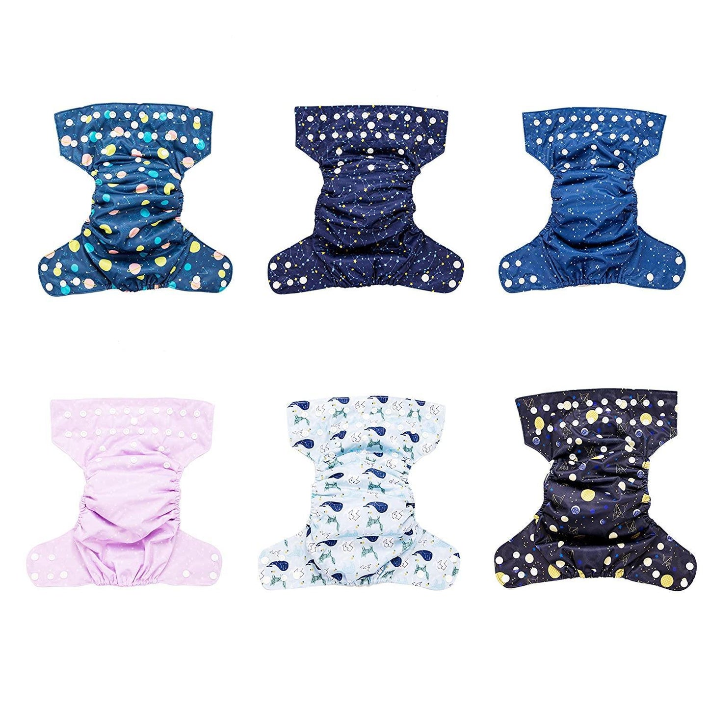 The Simple 6 Value Pack With Wetbag (Constellation) Cloth Diapers Simple Being