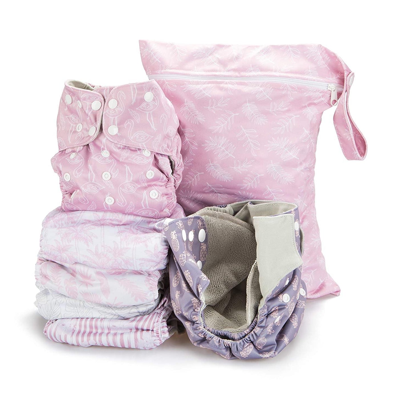 6 Pack Starter Set - Tropical - Simple Being Diapers