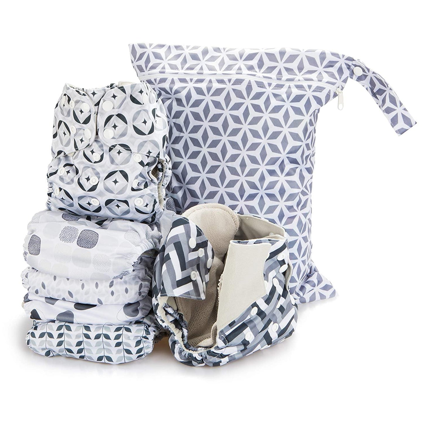 The Simple 6 Value Pack With Wetbag (Retro) Cloth Diapers Simple Being 