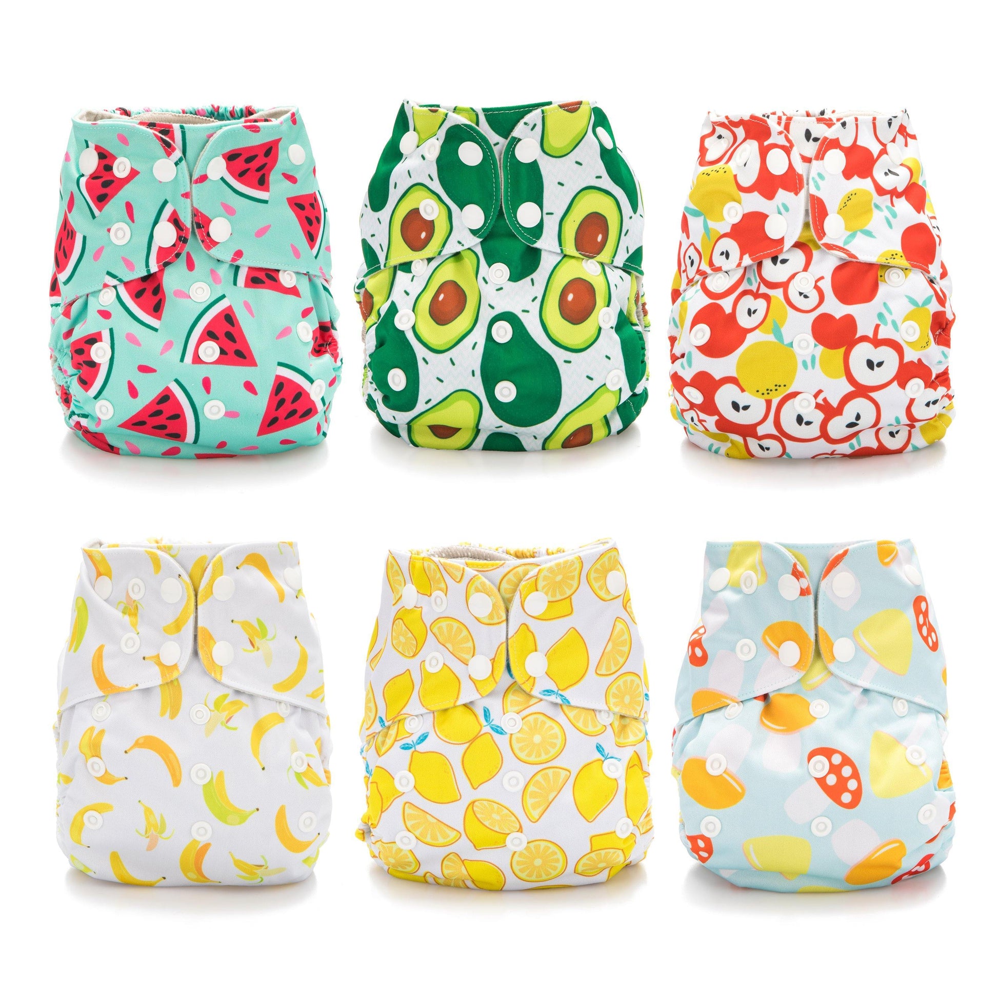 The Simple 6 Value Pack With Wetbag (Foodie) Cloth Diapers Simple Being 